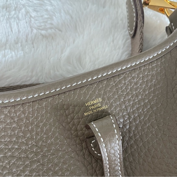 Hermes mini evelyne tpm etoupe - Picture 6 of 6